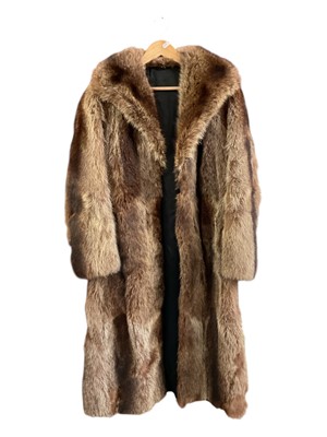 Lot 230 - Vintage fox fur coat