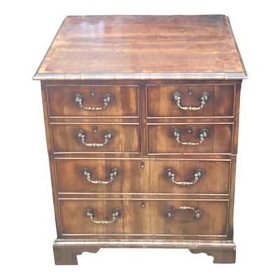 Lot 1348 - Nineteenth century mahogany commode chest with false drawers, 67.5cm wide, 57cm deep, 80cm high