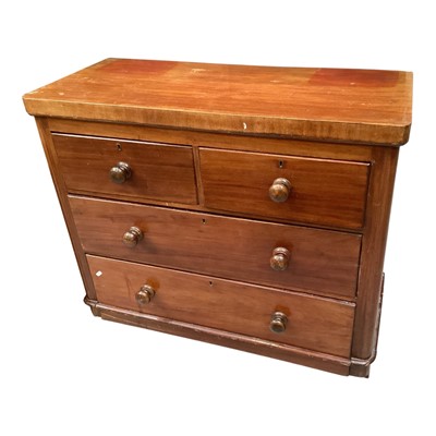 Lot 1359 - Victorian mahogany chest of drawers, 99cm wide, 45.5cm deep, 84.5cm high