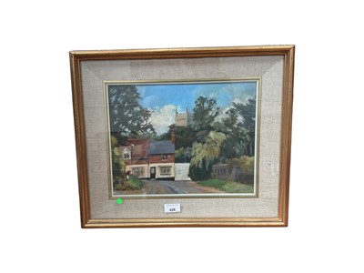 Lot 428 - Oil, Ufford Post Office, signed R Vren Jones, framed (1)