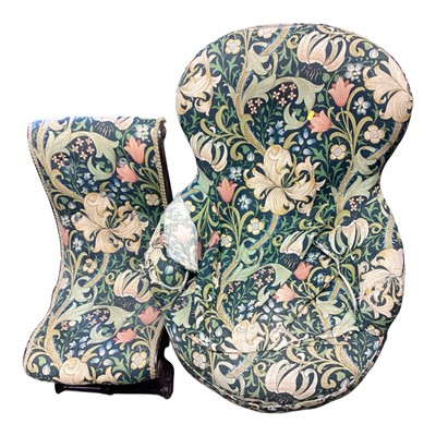 Lot 1482 - Two William Morris fabric covered chairs