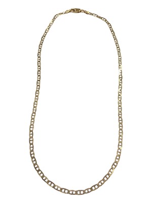 Lot 982 - 9ct gold chain necklace, 41.5cm long