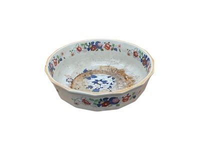 Lot 452 - Selection 19th ceramics including Chocolate pot, tea ware and later plates and ornaments (2 boxes)