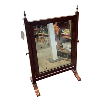 Lot 1397 - Antique mahogany framed swing mirror