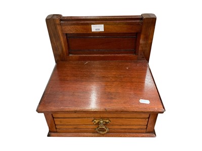Lot 458 - Wooden desk top drawer, box and Royal Osborne ceramic mermaid