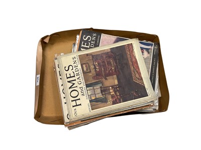 Lot 474 - Early 20th Century magazines The Connoisseur, The Country Home & Homes & Gardens, maps and 1950's theatre programmes (7 boxes)