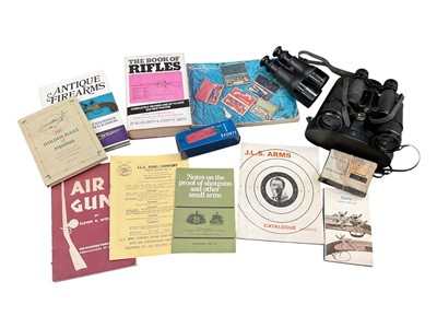 Lot 222 - Group of books and ephemera relating to firearms and fishing, and other items