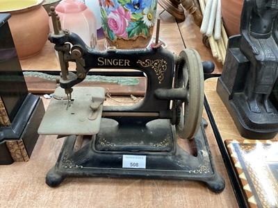 Lot 508 - Late 19th century Singer 30K manual sewing machine (1)