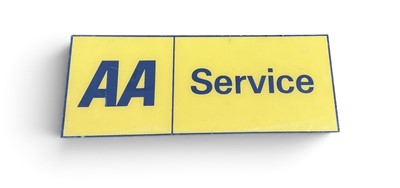 Lot 10 - Perspex AA Service garage wall sign, 79 x 30cm