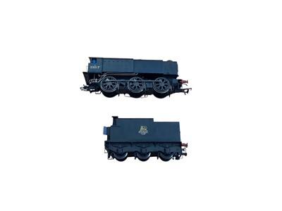 Lot Hornby OO Gauge BR black early emblem 0-6-0 Class Q1tender locomotive 33017, BR lined black early emblem 4-4-0 Class T9 8-wheel tender locomotive 30724 & BR black early emblem 0-6-0 Fowler C...