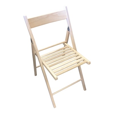 Lot 1463 - Set of four Juvre beech folding chairs