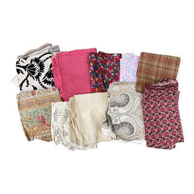 Lot 9 - Two boxes of mixed fabric.