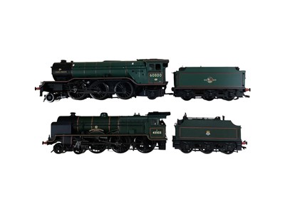 Lot Bachmann OO Gauge BR lined black 4-6-0 Patriot Class The Royal Leicestershire Regiment tender locomotive 45503 & BR lined green 2-6-2 Class V2 tender locomotive 60800, both unboxed (previous...