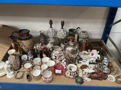 Lot 145 - Miscellaneous group of ornaments to include Crown Derby and Royal Doulton