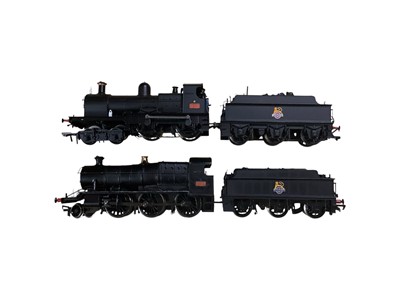Lot Bachmann OO Gauge BR black early emblem Class 32xx Earl tender locomotive 9021 & BR black early emblem 0-6-0 Collett Goods Class tender locomotive 5348, both unboxed (previously displayed) (...