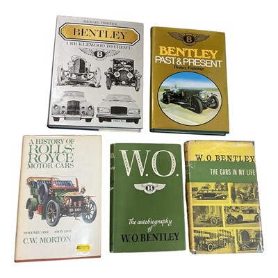 Lot 21 - Group of car related books on Vintage and Classic Bentleys, (5).