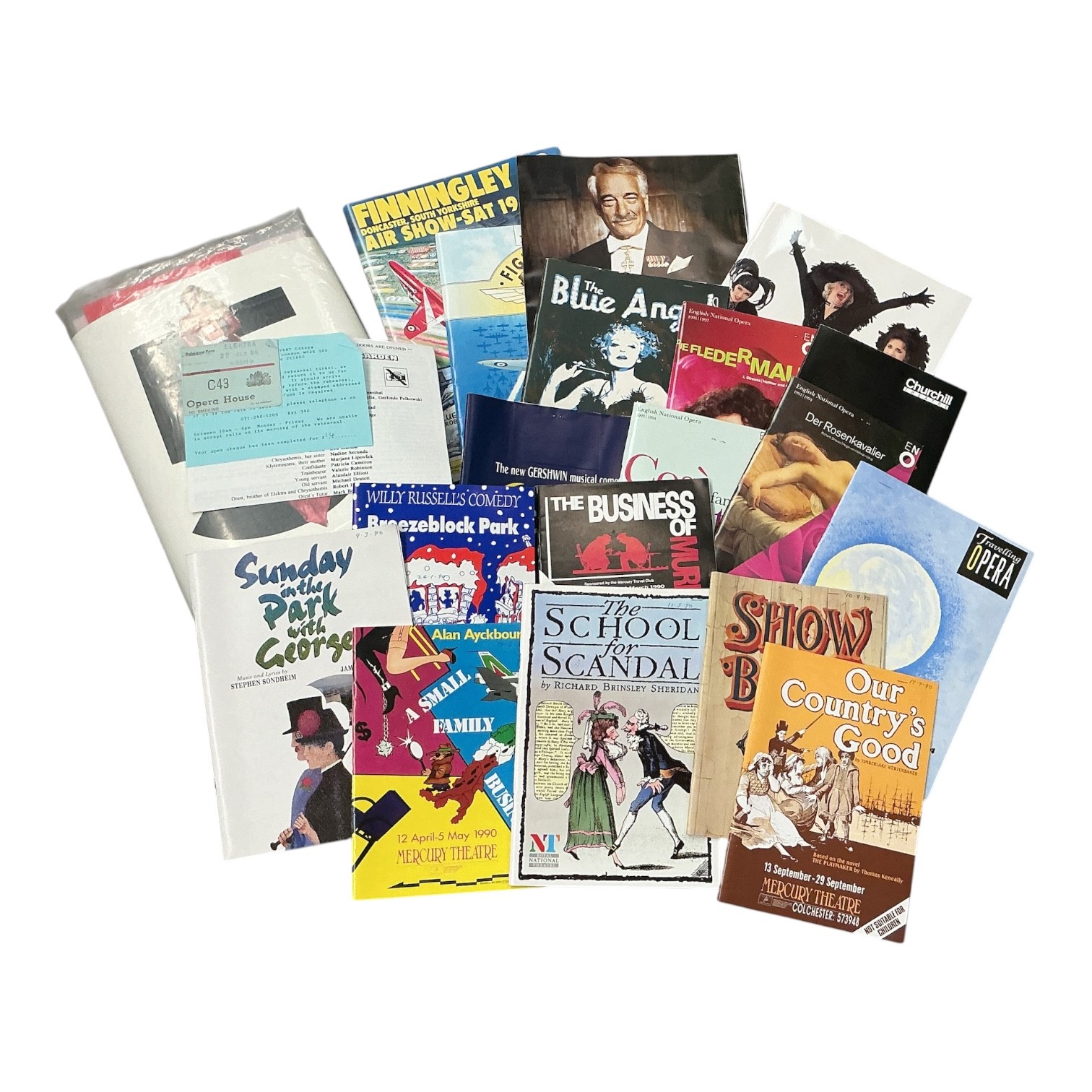 Lot 497 - Two boxes containing a quantity of theatre