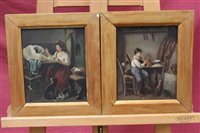 Lot 1131 - Continental School (19th century), pair of...