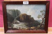 Lot 1143 - 19th century Continental School oil on canvas -...