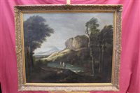 Lot 1159 - 18th century oil on canvas - extensive...