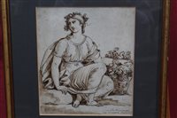 Lot 1204 - 18th century Italian School ink and...