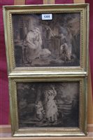 Lot 1205 - William Blake (1757 - 1827), two stipple...