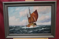 Lot 1212 - Alfred Gabaldi (1886 - 1963), oil on canvas -...