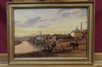 Lot 1216 - Walter J. Lifton, circa 1900, oil on board -...