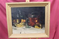 Lot 1233 - Romek Arpad (1883 - 1960), oil on canvas -...