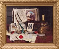 Lot 1234 - Romek Arpad (1883 - 1960), oil on canvas -...