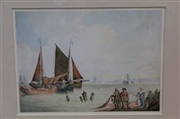 Lot 1197 - 19th century Continental School watercolour -...