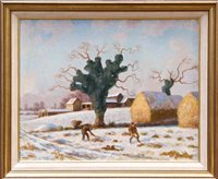 Lot 1254 - Roger Fry (1866 - 1934), oil on board - Winter...