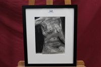 Lot 1257 - Ed Cooper, contemporary, charcoal - female...
