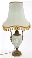 Lot 855 - 19th century Continental porcelain and gilt...