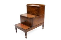 Lot 1352 - George III mahogany and ebony line-inlaid...