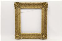 Lot 1490 - 19th century gilt gesso frame - swept form,...