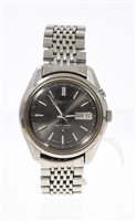 Lot 604 - Gentlemen's Seiko Bell-Matic stainless steel...