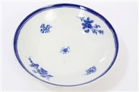 Lot 129 - 18th century Caughley junket dish with painted...