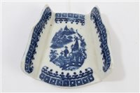 Lot 136 - 18th century Caughley asparagus server with...