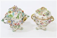 Lot 157 - Pair 19th century Coalbrookdale-type floral...