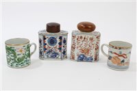 Lot 13 - Two early 18th century Chinese Imari palette...