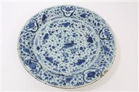 Lot 31 - 18th century Delft blue and white tin glazed...