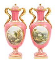 Lot 41 - Pair good quality mid-19th century porcelain -...