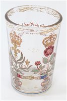 Lot 42 - Unusual First World War French soda glass...