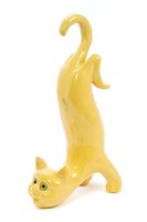 Lot 77 - Early 20th century Mosanic-type yellow glazed...