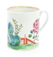 Lot 86 - 18th century Worcester coffee can, circa 1760 -...