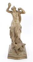 Lot 119 - John Gibson R.A. (1790 - 1866), patinated and...