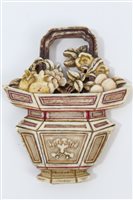 Lot 687 - Antique Chinese carved and stained ivory...