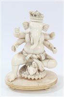 Lot 694 - Late 19th / early 20th century Indian carved...