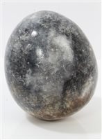 Lot 705 - Antique Blue John hand cooler egg, 6.5cm high